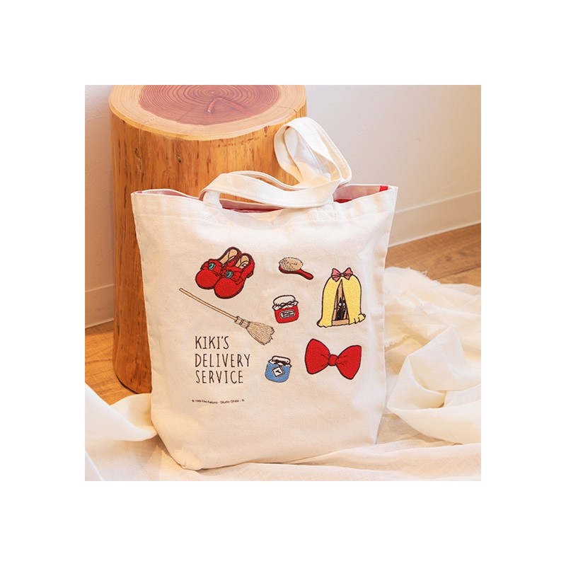 Sacs - Tote bag Brodé Kiki Objets Precieux - Kiki la petite sorcière