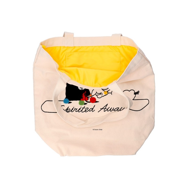 Sacs - Tote bag Brodé No Face Tricotant - Le Voyage de Chihiro