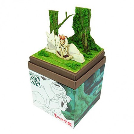 Paper Theaters - Paper Craft San & Moro Wolf - Princess Mononoke