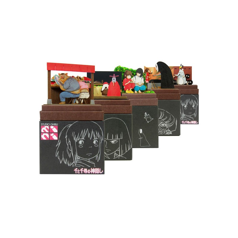 Teatros de papel - Diorama de papel Chihiro & Haku - El viaje de Chihiro