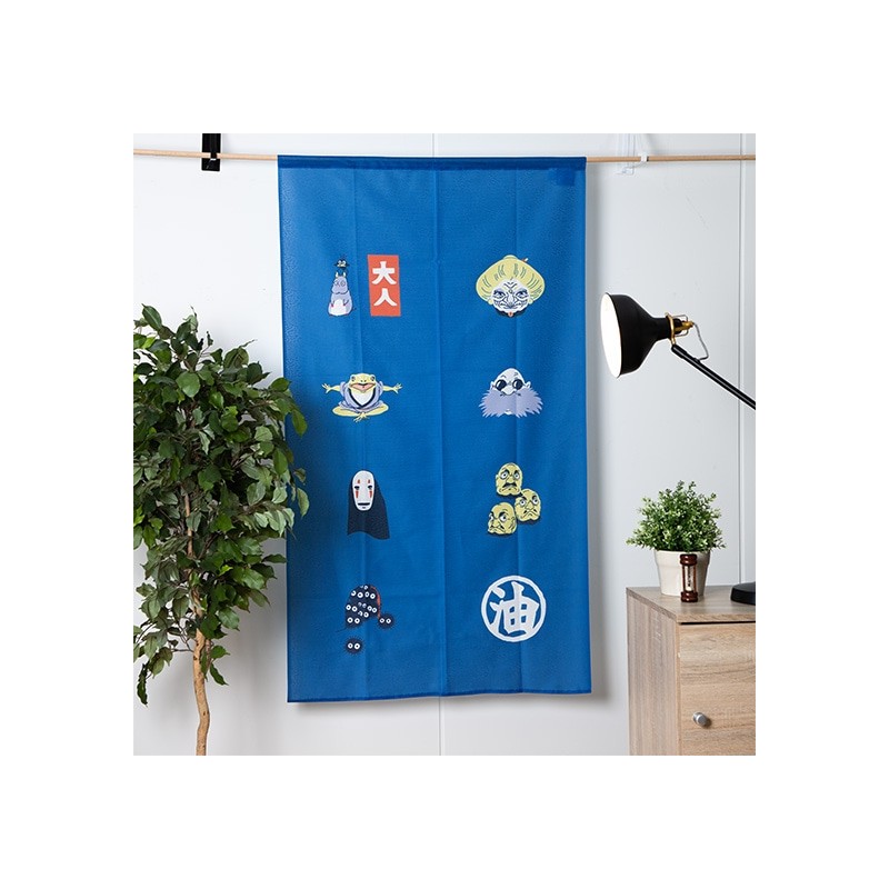 Rideaux - Rideaux Japonais Kichijo Bleu - Le Voyage de Chihiro