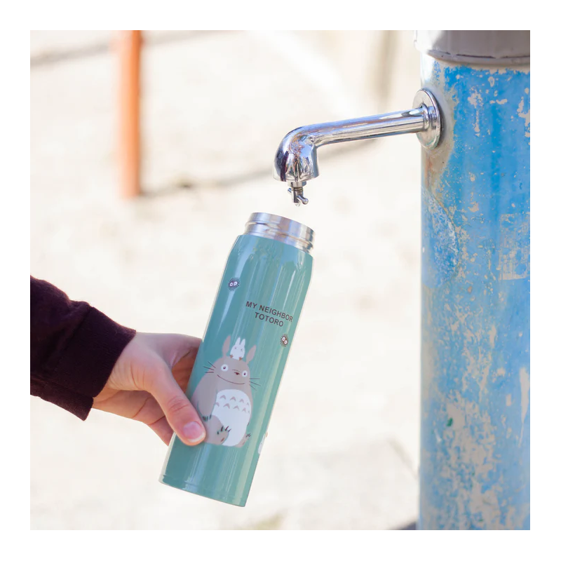 Kitchen and tableware - Mat Light Green Thermos Bottle 480ml - My Neighbor Totoro