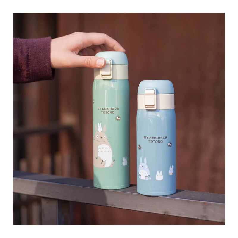 Kitchen and tableware - Mat Light Green Thermos Bottle 480ml - My Neighbor Totoro