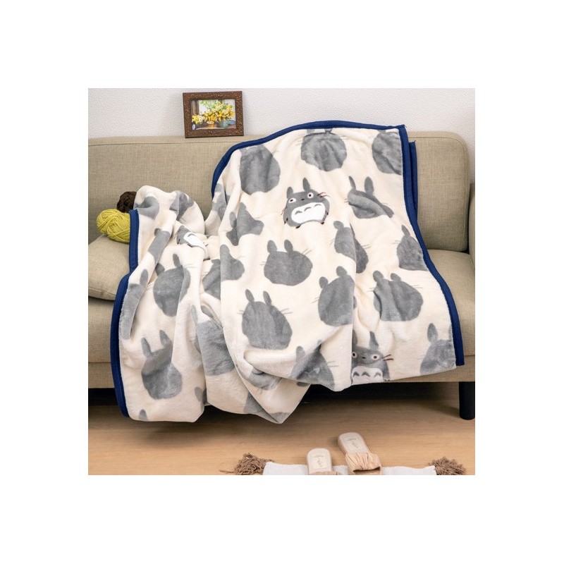 Ropa de hogar - Manta grande Silueta Totoro Gris 200x140 cm - Mon Voisin Toto