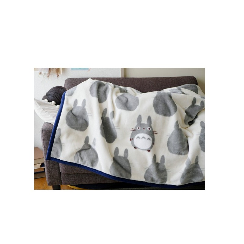 Ropa de hogar - Manta grande Silueta Totoro Gris 200x140 cm - Mon Voisin Toto
