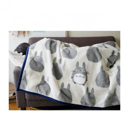 Ropa de hogar - Manta grande Silueta Totoro Gris 200x140 cm - Mon Voisin Toto