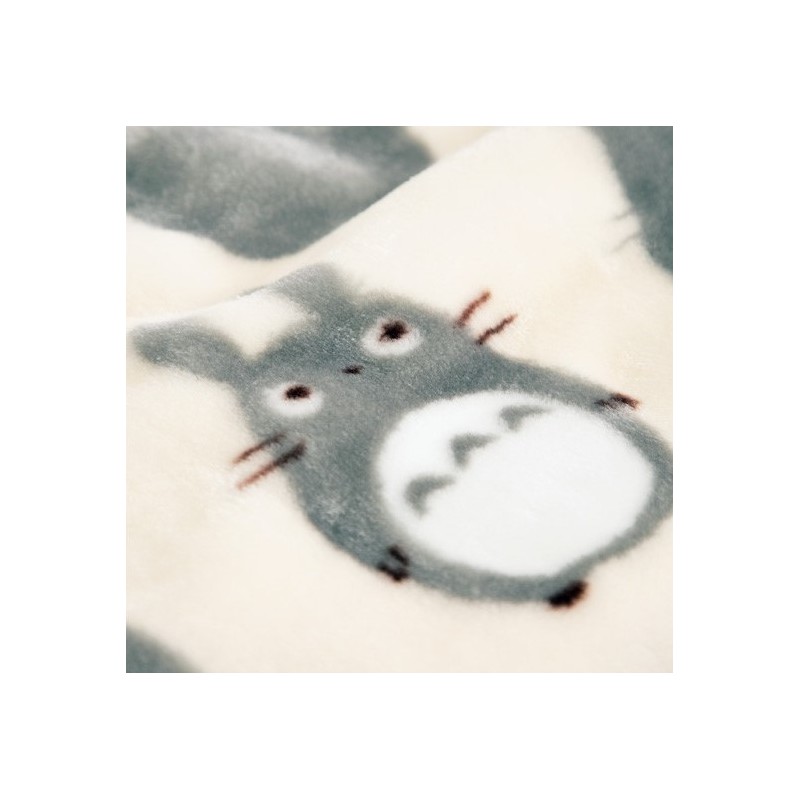 Ropa de hogar - Manta grande Silueta Totoro Gris 200x140 cm - Mon Voisin Toto