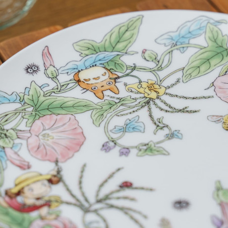 Porcelana japonesa - Plato 23 cm Totoro Liseron - Mon Voisin Tororo