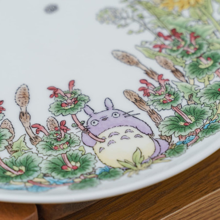 Porcelana japonesa - Plato 23 cm Totoro Pissenlit - Mi vecino Totoro