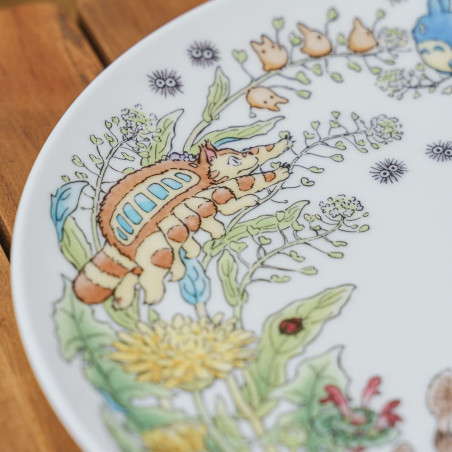 Porcelana japonesa - Plato 23 cm Totoro Pissenlit - Mi vecino Totoro
