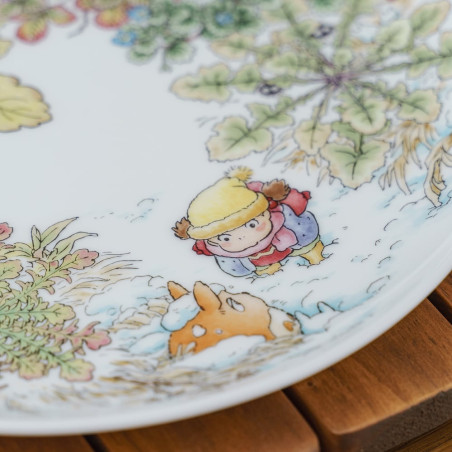Porcelana japonesa - Plato 23 cm Totoro Ooinuhugri - Mi vecino Tororo