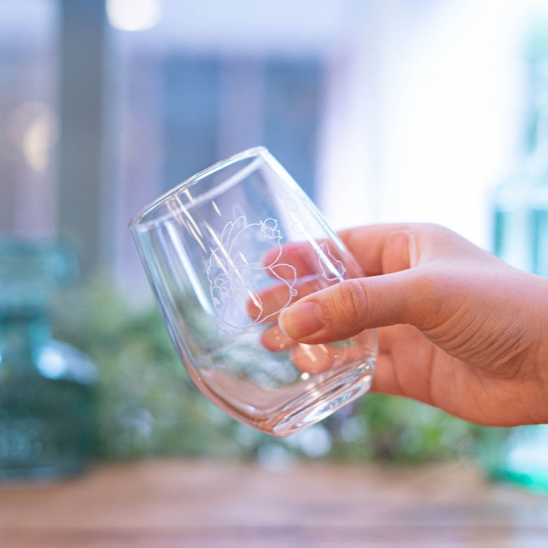 Cocina y vajilla - Totoro y bellota de cristal grabado - Mi vecino Totoro