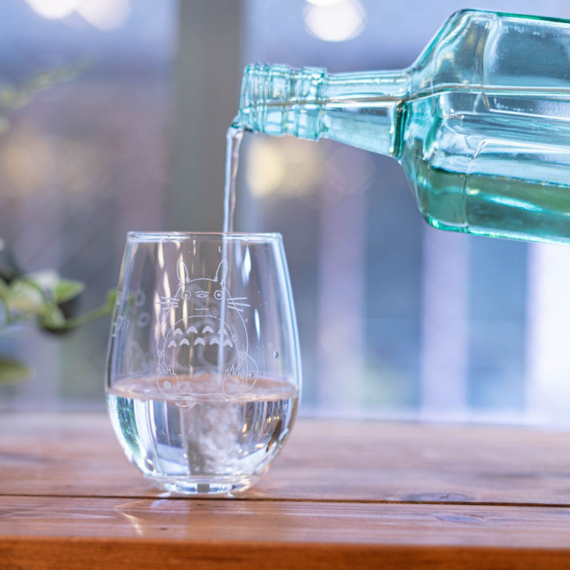 Cocina y vajilla - Totoro y bellota de cristal grabado - Mi vecino Totoro