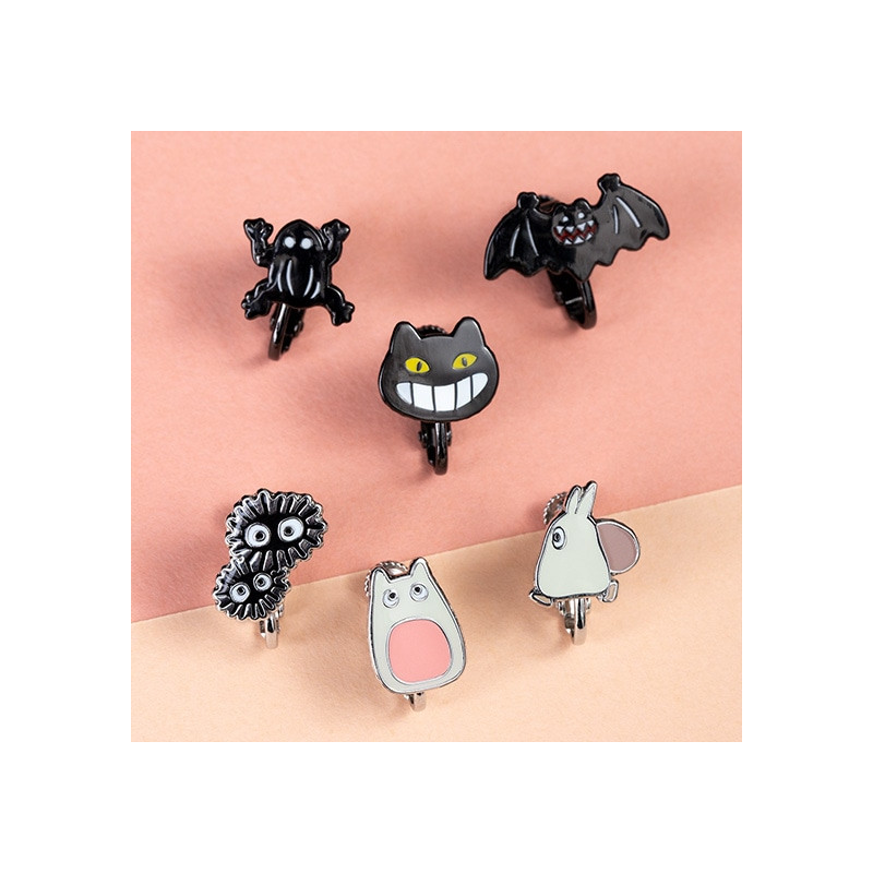 Bijoux - Boucles d’oreilles clip Générique Totoro set de 6 - Mon Voisin Totoro