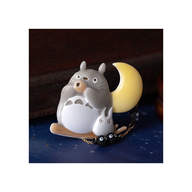 Pins - Brooch Totoro Ocarina under the moon - My Neighbor Totoro