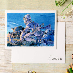Postales y papel de cartas - Tarjeta de felicitación en acuarela 24 x 15,8 cm En el anverso - Nausicaä