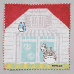 Linge de maison - Mini Serviette Maison de Satsuki & Mei 25x25 cm - Mon Voisin Totoro