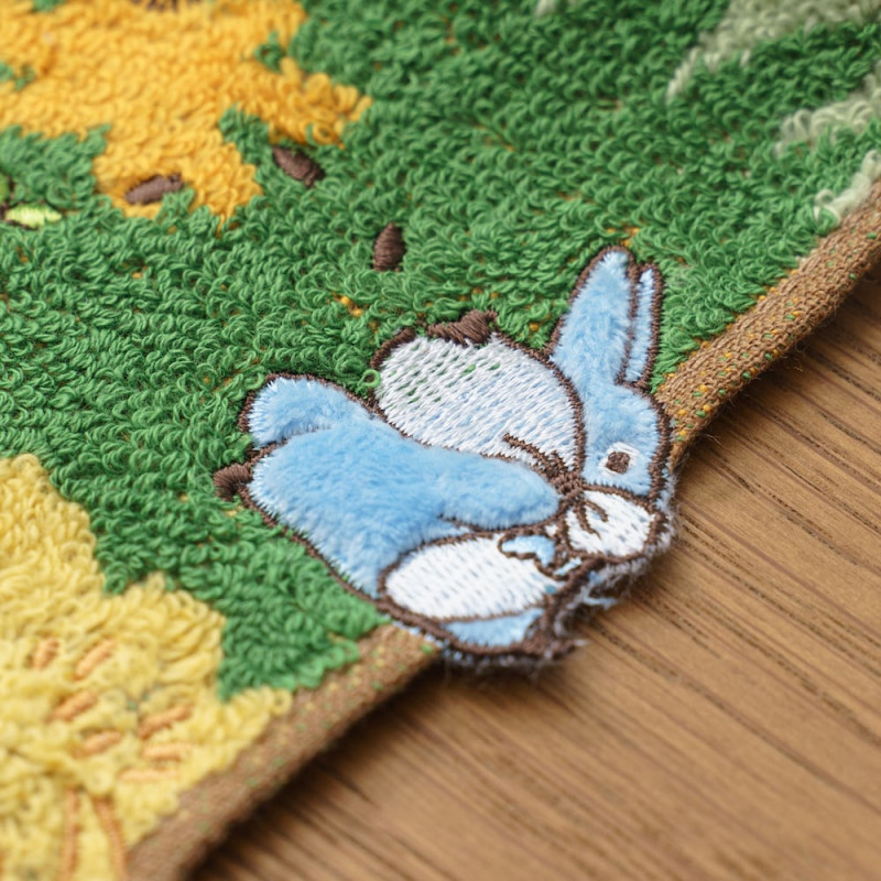 Ropa de hogar - Mini Toalla Totoro azul y blanca 25x25 cm - Mon Voisin Totor