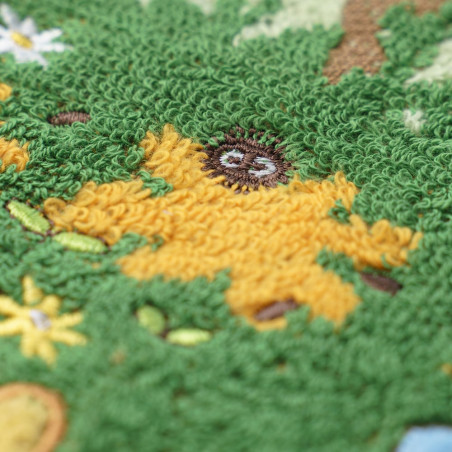 Ropa de hogar - Mini Toalla Totoro azul y blanca 25x25 cm - Mon Voisin Totor