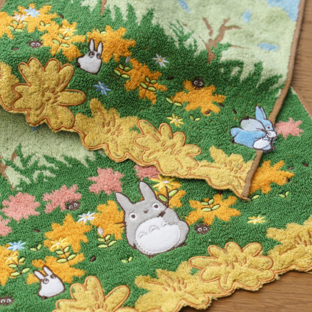 Ropa de hogar - Mini Toalla Totoro azul y blanca 25x25 cm - Mon Voisin Totor