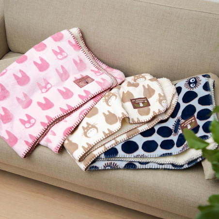 Ropa de hogar - Noiraude silueta 70x100 cm manta moiré - Mi vecino Totoro