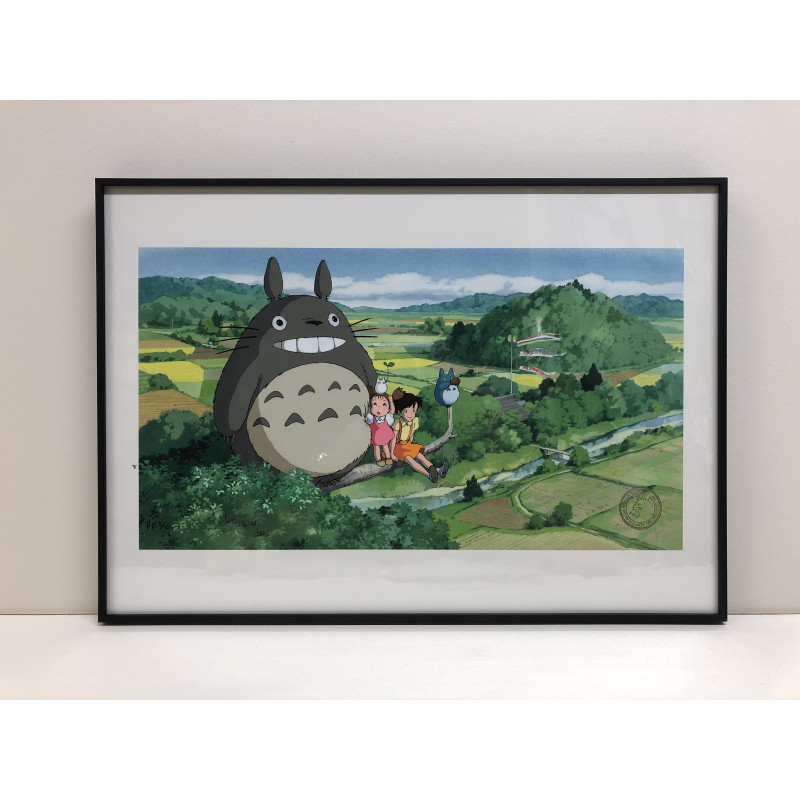 Celuloides de arte – Studio Ghibli - ARTE CELULOIDE TOTORO UN DIA DE VERANO - STUDIO GHIBLI
