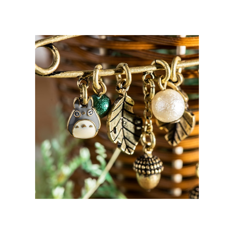 Bijoux - Broche épingle à nourrice Totoro & Feuilles - Mon Voisin Totoro