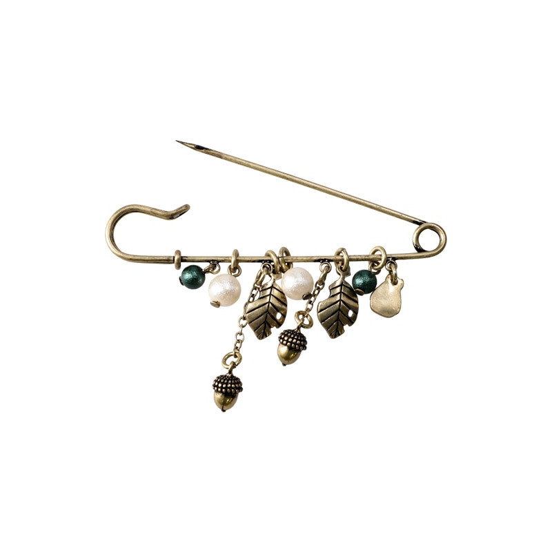 Bijoux - Broche épingle à nourrice Totoro & Feuilles - Mon Voisin Totoro