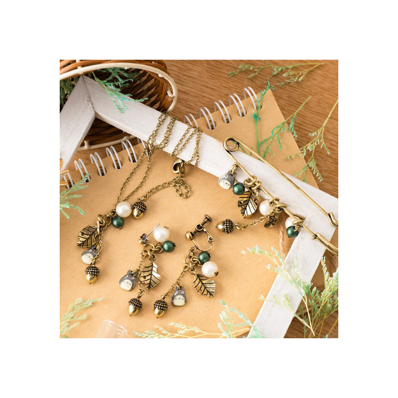 Bijoux - Broche épingle à nourrice Totoro & Feuilles - Mon Voisin Totoro