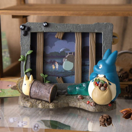 Decoraciones - Diorama marco Totoro y casa Kusakabe - Mi vecino Totoro