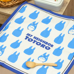 Textile - Mouchoir Silhouette Totoro Bleu 43 x 43 cm - Mon VoisinTotoro