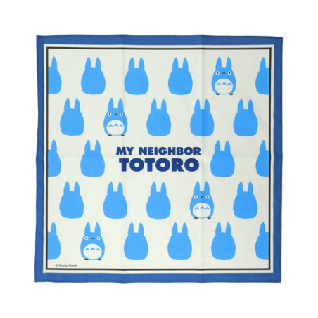 Textile - Mouchoir Silhouette Totoro Bleu 43 x 43 cm - Mon VoisinTotoro