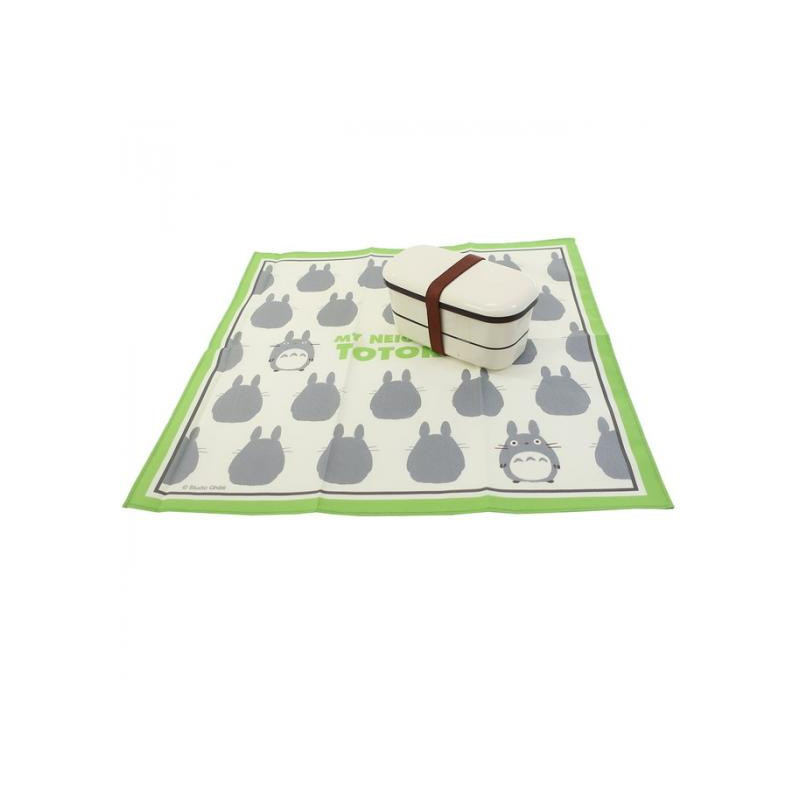 Textile - Mouchoir Silhouette Totoro Gris 43 x 43 cm - Mon VoisinTotoro