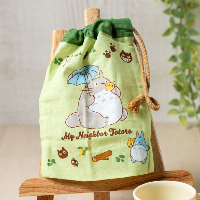Bags - String pouch Totoro & Catbus - My Neighbor Totoro