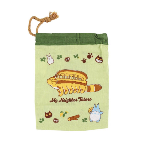 Bags - String pouch Totoro & Catbus - My Neighbor Totoro