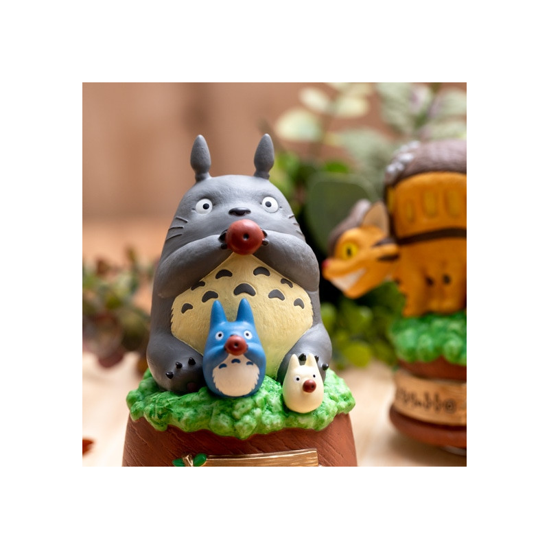 Boites à musiques - Grande Statue Musicale Totoro joue de l’ocarina - Mon Voisin Totoro