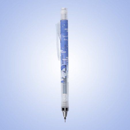 Escritura - Lápiz pastel azul violeta - El viaje de Chihiro