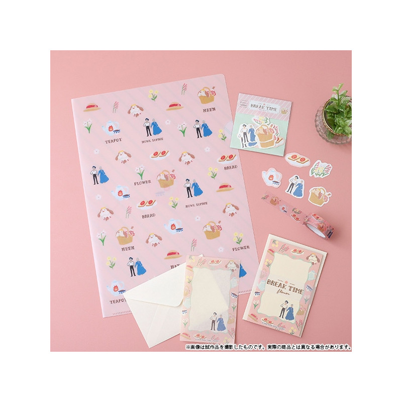 Storage - Clear File A4 Break Time Flowers - Howl's Moving Castle