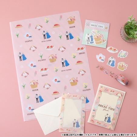 Storage - Clear File A4 Break Time Flowers - Howl's Moving Castle