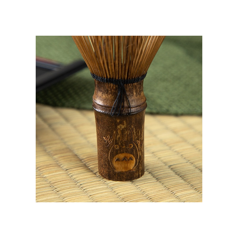 Porcelana japonesa - Bol de matcha y batidor Akahada-yaki - Mi vecino Totoro