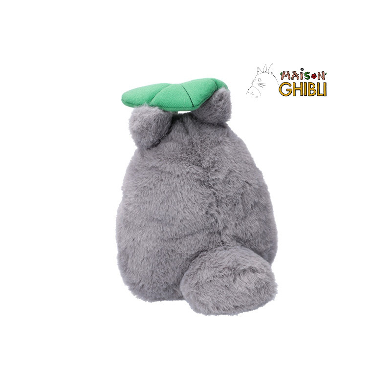 Peluches Nakayoshi - Peluche Nakayoshi Totoro Gris avec feuille - Mon Voisin Totoro