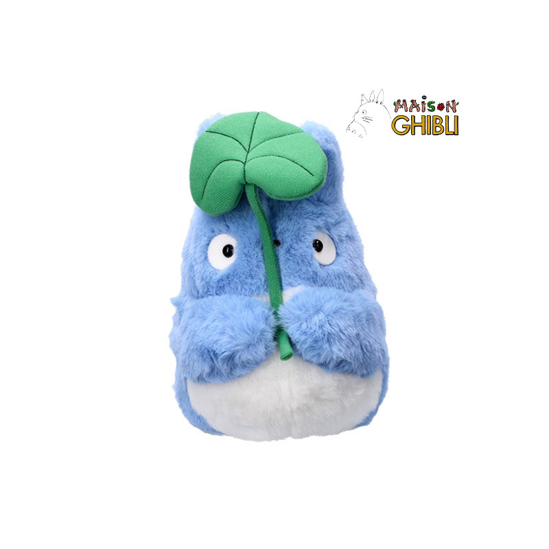 Peluches Nakayoshi - Peluche Nakayoshi Totoro Bleu avec feuille - Mon Voisin Totoro
