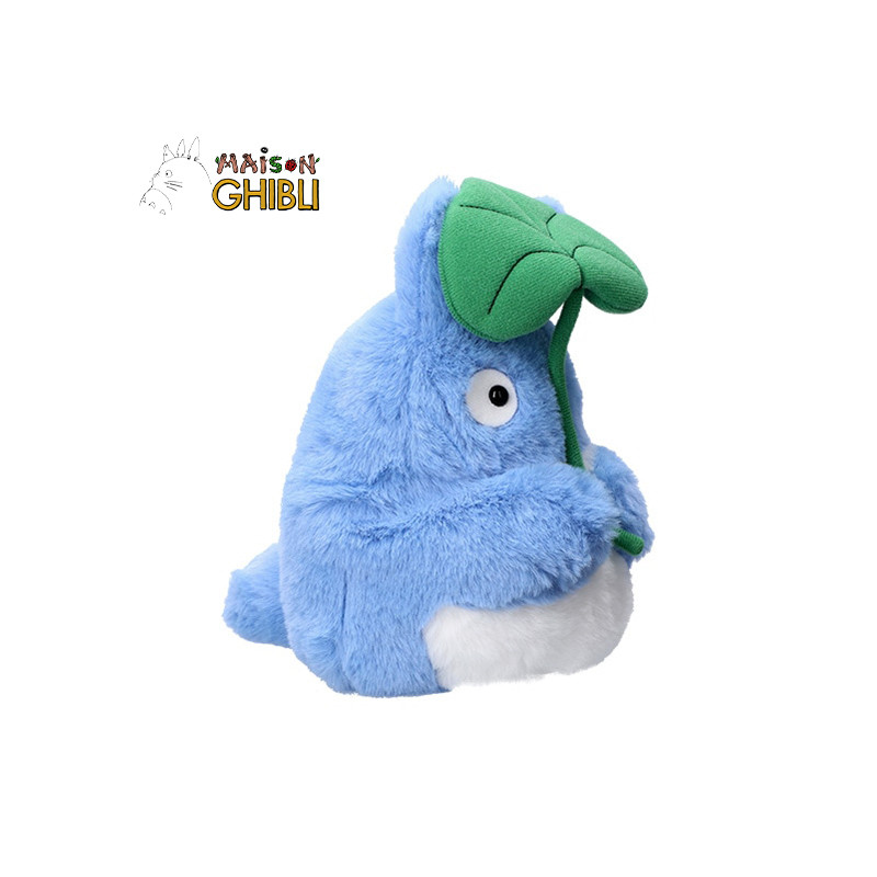 Peluches Nakayoshi - Peluche Nakayoshi Totoro Bleu avec feuille - Mon Voisin Totoro