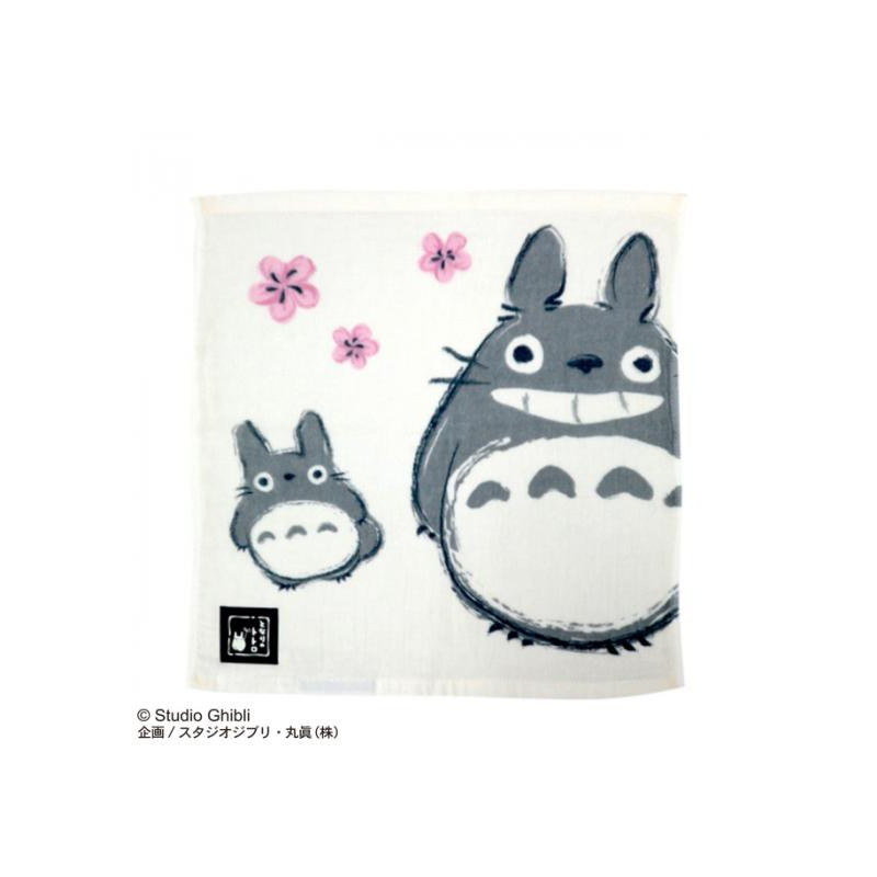 Ropa de hogar - Mini toalla Imabari Totoro Sakura 34x36 cm - Mi vecino Totoro