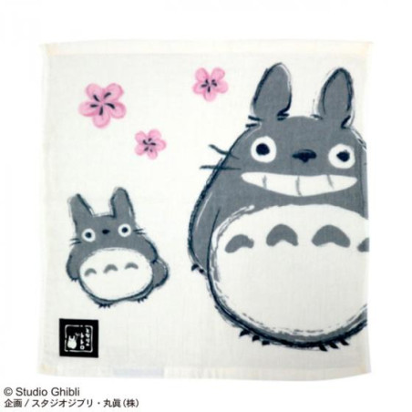 Ropa de hogar - Mini toalla Imabari Totoro Sakura 34x36 cm - Mi vecino Totoro