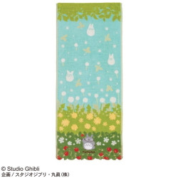 Ropa de hogar - Toalla Totoro Flores y Fresas 34x80 cm - Mi vecino Totoro