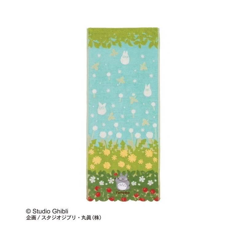 Household linen - Towel Totoro Flowers & Stawberries 34x80 cm - My Neighbor Totoro