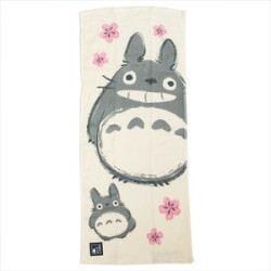 Linge de maison - Serviette Imabari Totoro Sakura 34x80 cm - Mon Voisin Totoro