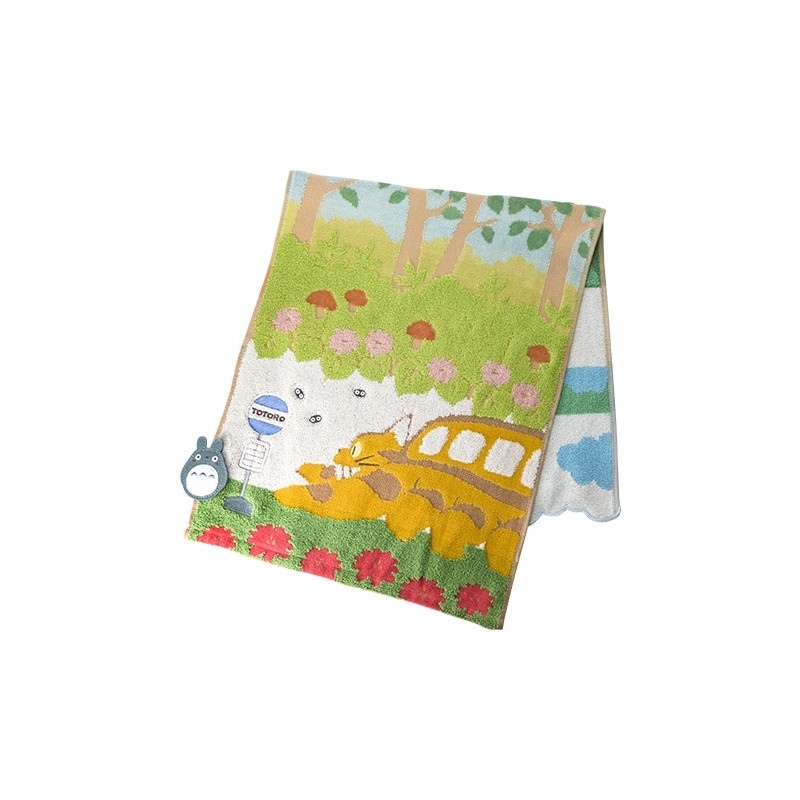 Household linen - Towel Catbus on it's way 34x80 cm - My Neighbor Totoro