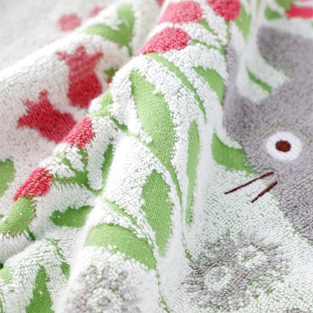 Ropa de hogar - Toalla Totoro Flores Silvestres 34x80 cm - Mi vecino Totoro